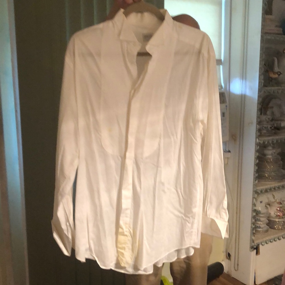 White tuxedo shirt (slight yellow stained)
